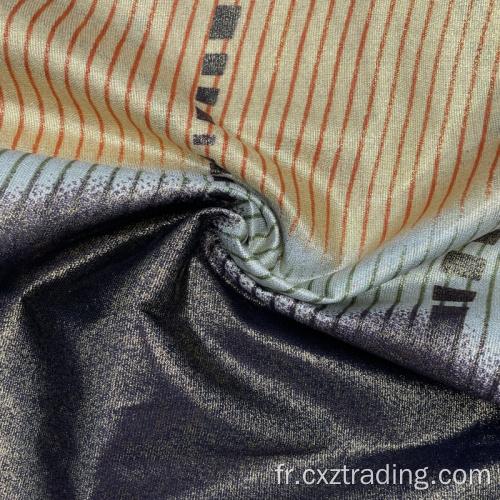 Vêtements Couleur Patchwork Printing 100% Rayon Tissu